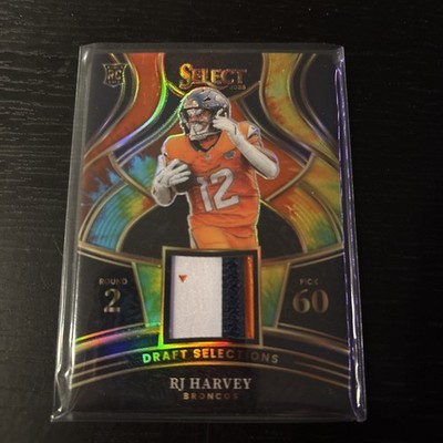2025 Select RJ Harvey Tie Dye Draft Selections 3 Color Patch Rookie 1/25-UNIQUE