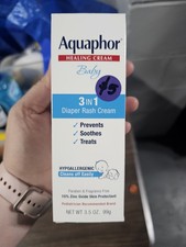 Aquaphor Baby Diaper Rash Paste, Maximum Strength 40% Zinc Oxide, 3.5 oz +