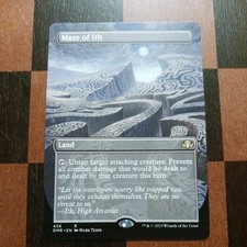 Mtg Maze of Ith NM/M Extended Borderless Dominaria Remastered Land Card