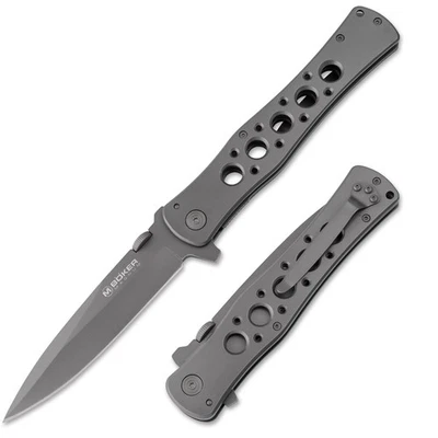 MAGNUM Urban Tank XXL Taschenmesser EDC 440A Metallgriff Groß Clip Grau 01MB222 - Bild 1 von 4