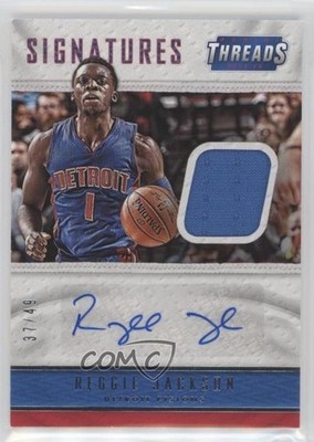 2015-16 Panini Threads Signatures 37/49 Reggie Jackson #TS-RJK Auto 0v0