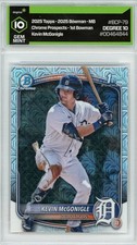 2025 Bowman Mega Box Mojo Refractor Kevin McGonigle BCP-79 Degree 10 Tigers