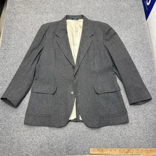Vintage USA Pendleton Blazer Jacket Mens 46 Wool Gray 70s 80s