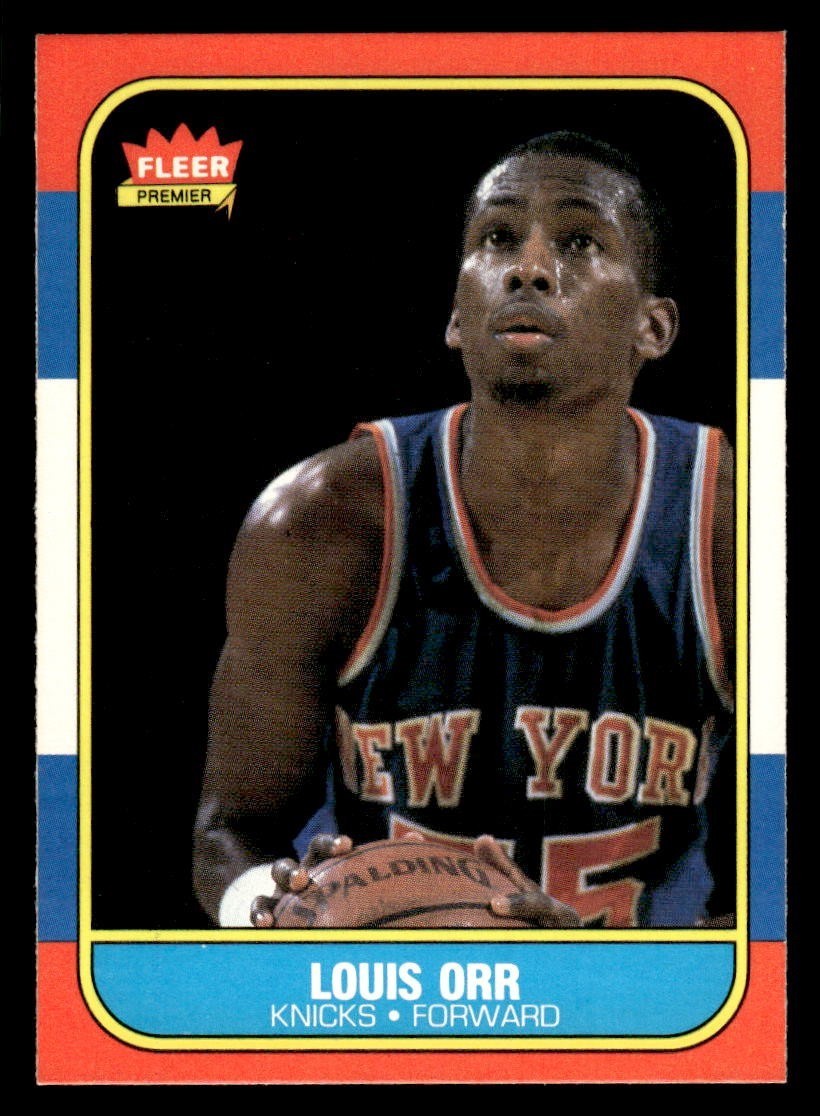 1986 Fleer Basketball #83 Louis Orr NM/MT *f5