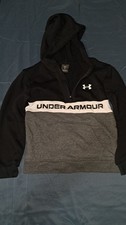 Under Armour Boys Hooded Sweatshirt Size 7 1/4 Zip