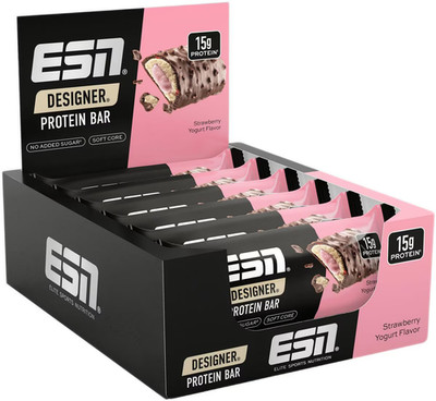 ESN Designer Protein Bar White Chocolate Strawberry 12x 45g Schokolade Protein