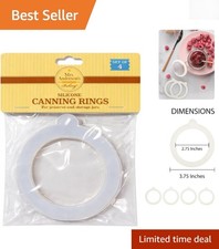 Mrs. Anderson’s Silicone Replacement Gasket Seals for Regular Mouth Canning Jars
