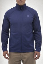 Bench Men's Urbanwear Moisture Wicking Full Zip Knit Jacket / Blue Size Medium