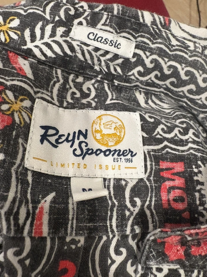 RARE Reyn Spooner MO' BETTAHS Classic Aloha Button Down Hawaiian Shirt Men's M - Image 2 of 4