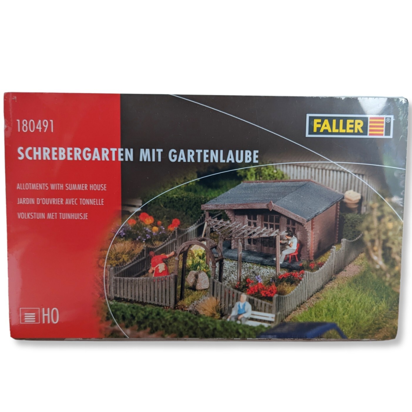 Faller 180491 - HO Scale (1/87) Schrebergarten Allotment Garden With Garden Leaf Model Kit