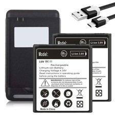 Boosting 2x4600mAh Battery Charger USB Cable for Samsung Galaxy J3 Aura SM-J337R