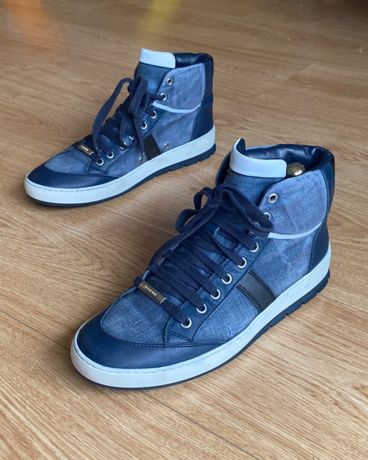 Baskets montantes homme vintage Dior Homme noir et bleu taille Eu 39 Us 7