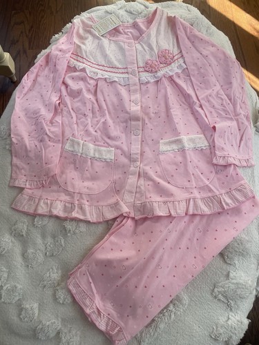 Pajama Sleepwear Set Heart Pattern Women’s XS NWT - Picture 2 of 8