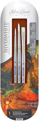 Sw1520s Silverwhite Basic Watercolor Set For Watercolor Painting Set Of 3 #10 Br