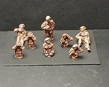 18mm WWII British Tank Crew 8 Metal Figures BRP1