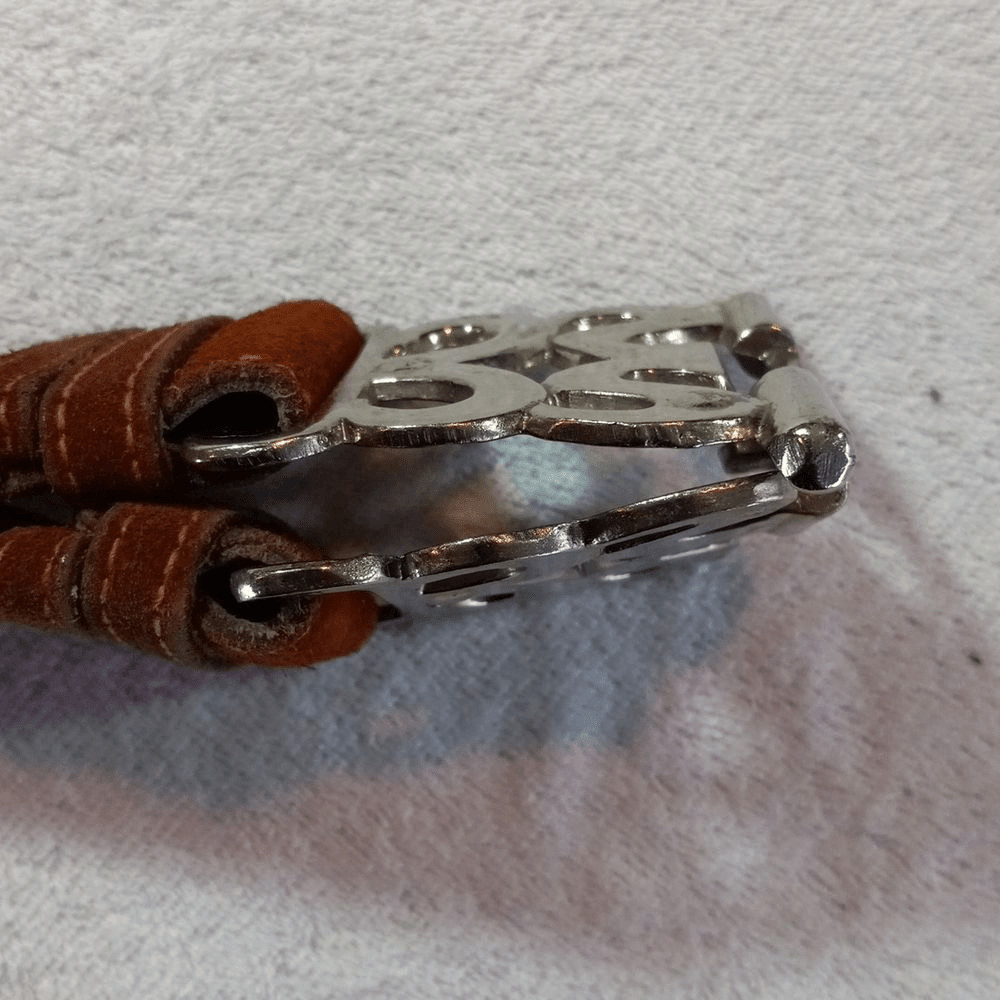 Genuine Leather Handmade Solid Connected Buckle B… - image 15