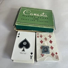 Vintage 86 Bicycle Canasta, Double Deck, The U. S. Playing Card Co. Yellow