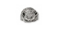 Hedgehog Jewelry Sterling Silver Handmade Hedgehog Ring HH3-R
