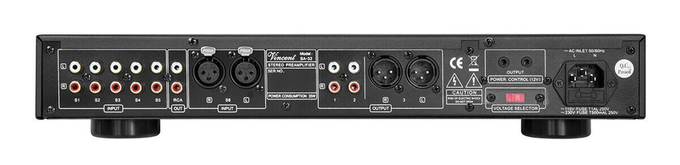 VINCENT SA 32 BLACK PREAMPLIFICATORE IBRIDO DI LINEA NUOVO GARANZIA UFFICIALE - Immagine 2 di 3