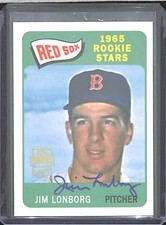 2001 Topps Archives Fan Favorites Autograph #96 Jim Lonborg