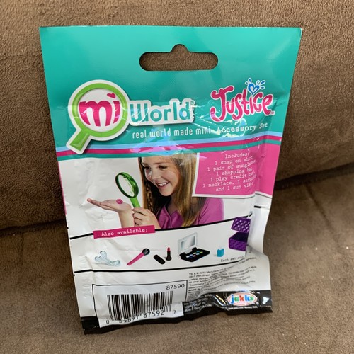 JUSTICE MI WORLD COLLECTOR PACK 7 PCS SHOPPING REAL WORLD MADE MINI SUPER CUTE!! - Picture 2 of 2