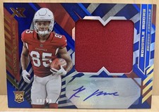 2021 Panini XR Xcellence Swatches Blue /49 Rondale Moore #RXA-RMO Rookie Auto RC