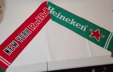 Ruffneck Scarves New York Red Bull MLS Soccer Football Scarf Heineken - Used