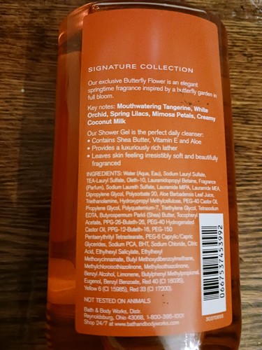 BATH AND BODY WORKS BUTTERFLY FLOWER SHOWER GEL LOT OF 2 RARE DISCONTINUED - Picture 5 of 5