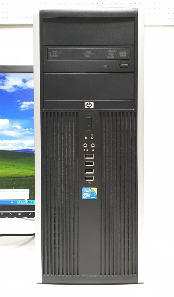 HP Compaq 8100 i5 Gamer Windows XP PC 250GB DVD Computer 2x 3,20GHz 4GB COM VGA - Bild 3 von 4