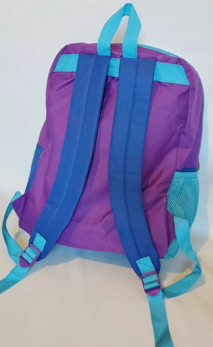 Disney Frozen Backpack Anna Elsa Purple Blue eBay