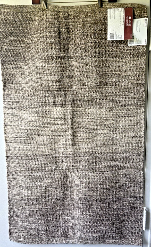 NWT Home Decorators Collection Accent Rug Wool 88%/Cotton 2ftx3ft Beige/Dk Beig - Image 3 of 4