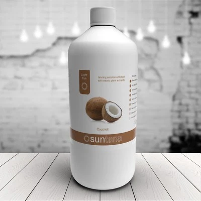1000ml Kokosduft 8% Spray Tan (helle Bräune) - Liter Suntana Lösung