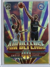 2021-22 Donruss Optic Air Defense Purple #5 Joel Embiid