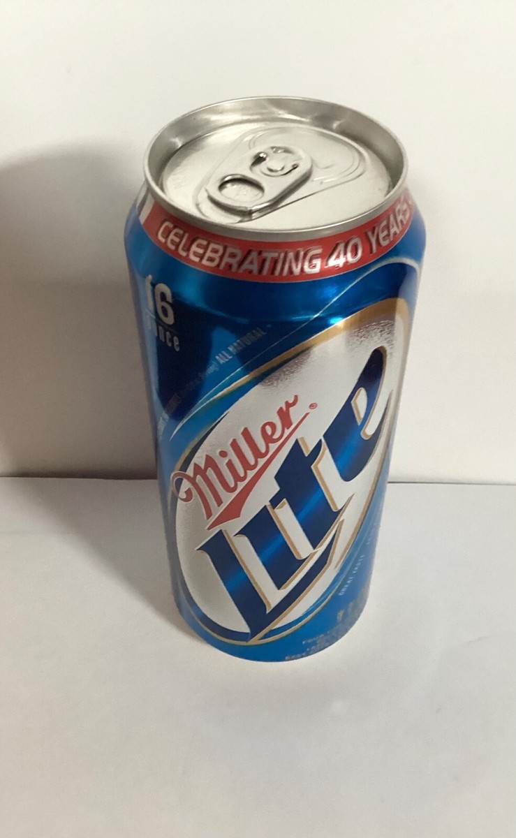 MILLER LITE 16 OZ BEER CAN *EMPTY CAN* 2009 TALLADEGA CELEBRATING