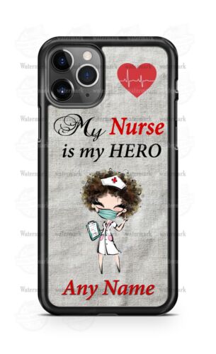 Custodia telefono personalizzata Nurse is my Hero per iPhone Samsung S20 LG Google 4 - Foto 1 di 4