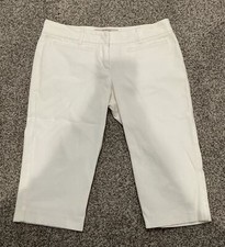 Vintage RED VALENTINO White Capri Pants - Ultra Low Rise- European 42