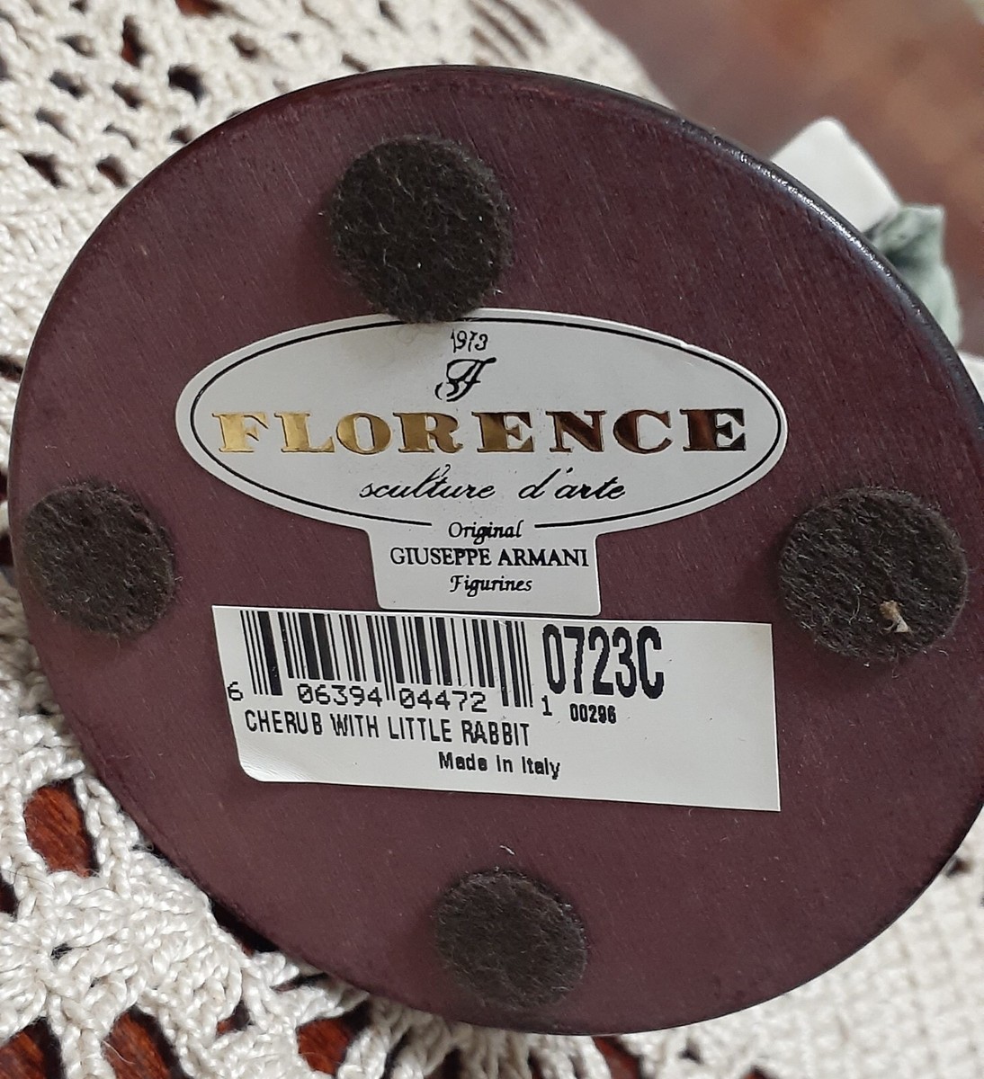 Giuseppe Armani (CHERUB WITH LITTLE RABBIT) 723C | eBay