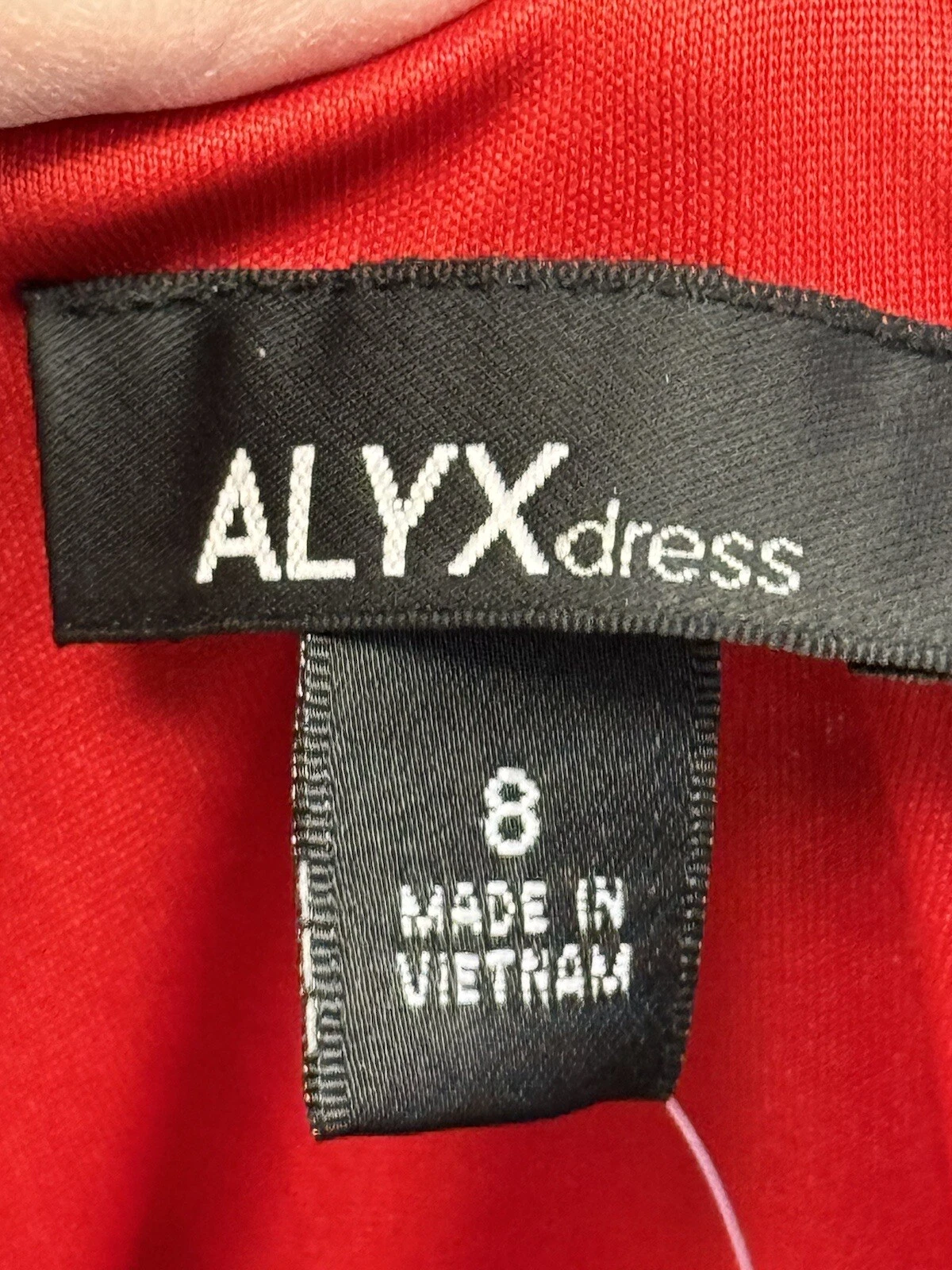 Abito donna Alyx rosso e nero a pois taglia 8