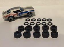 20 Urethane Tires For AFX Aurora Front and Rear HO Slot Car