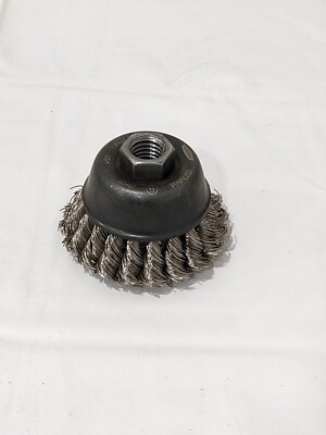 OSBORN Cup Brush 2-3/4'' Dia, 0.02'' Wire Dia, Stainless Steel, Knotted 0003346700