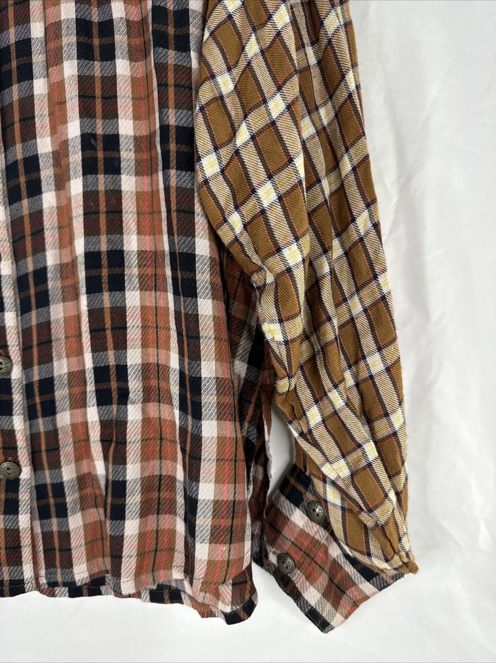 Top túnica Free People para mujer talla M lentejuelas a cuadros manga larga con botones BOHO Foto 4 de 4