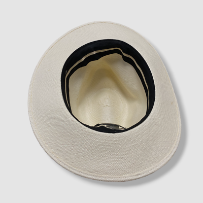 Rag & Bone Women\'s Ivory Straw Tonal Grosgrain Ribbon Panama Hat Rag & Bone Women main image 4