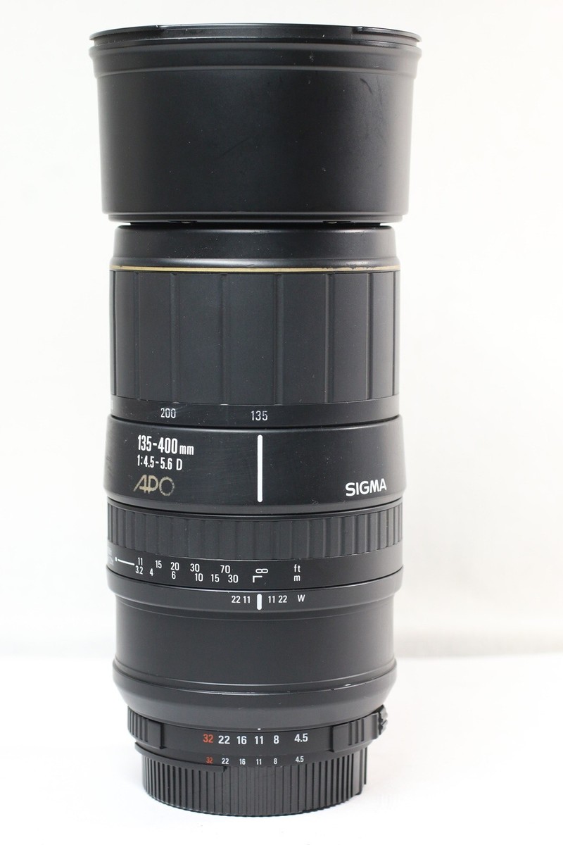 Sigma APO 135-400mm F/4.5-5.6 D AF Zoom Lens for Nikon F Sigma APO 135-400mm F/4.5-5.6 D AF Zoom Lens for Nikon F
