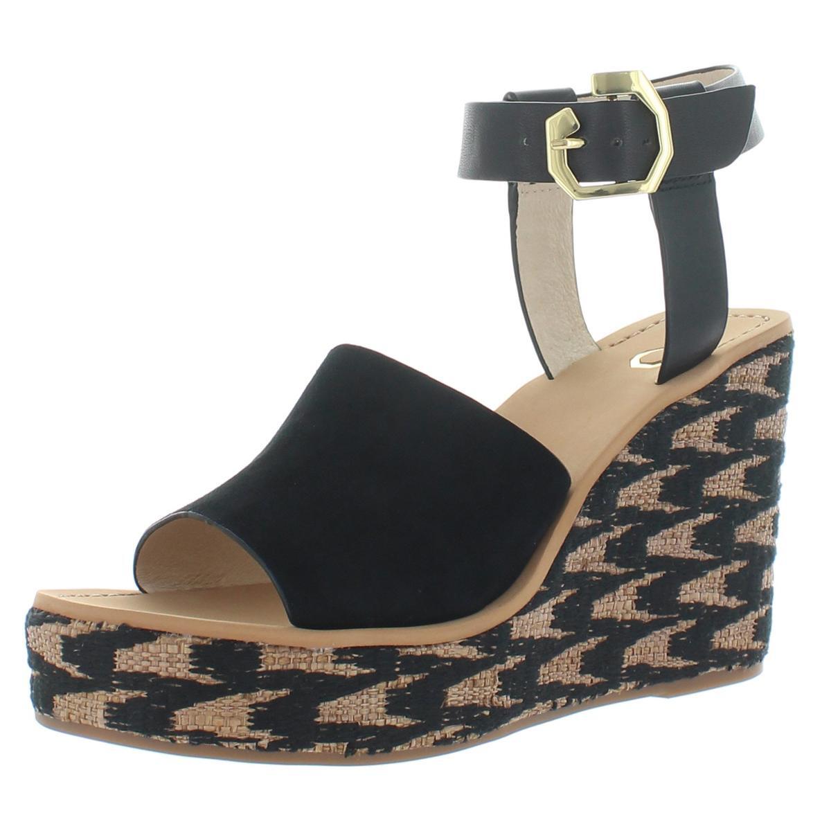 Женские босоножки на танкетке Louise Et Cie черного цвета, средний размер 7,5 (B,M), BHFO 1209