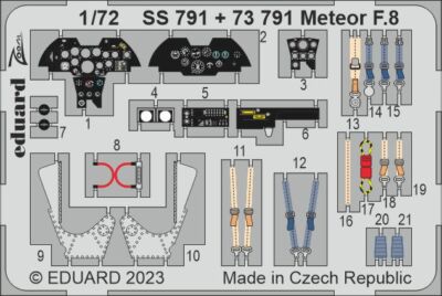 MW22 EDUARD SS791 METEOR F.8 1/72  ZOOM SET for AIRFIX
