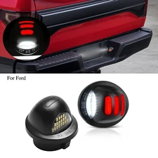 2X For Ford F150 F250 F350 Accessories RED TUBE LED Rear License Plate Tag Light