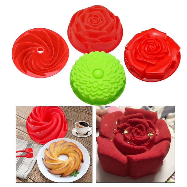 Pampered Chef Silicone Floral Cupcake Pan eBay