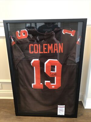 Corey Coleman Autographed Jersey LEAF COA Cleveland Browns nfl signed  rookie