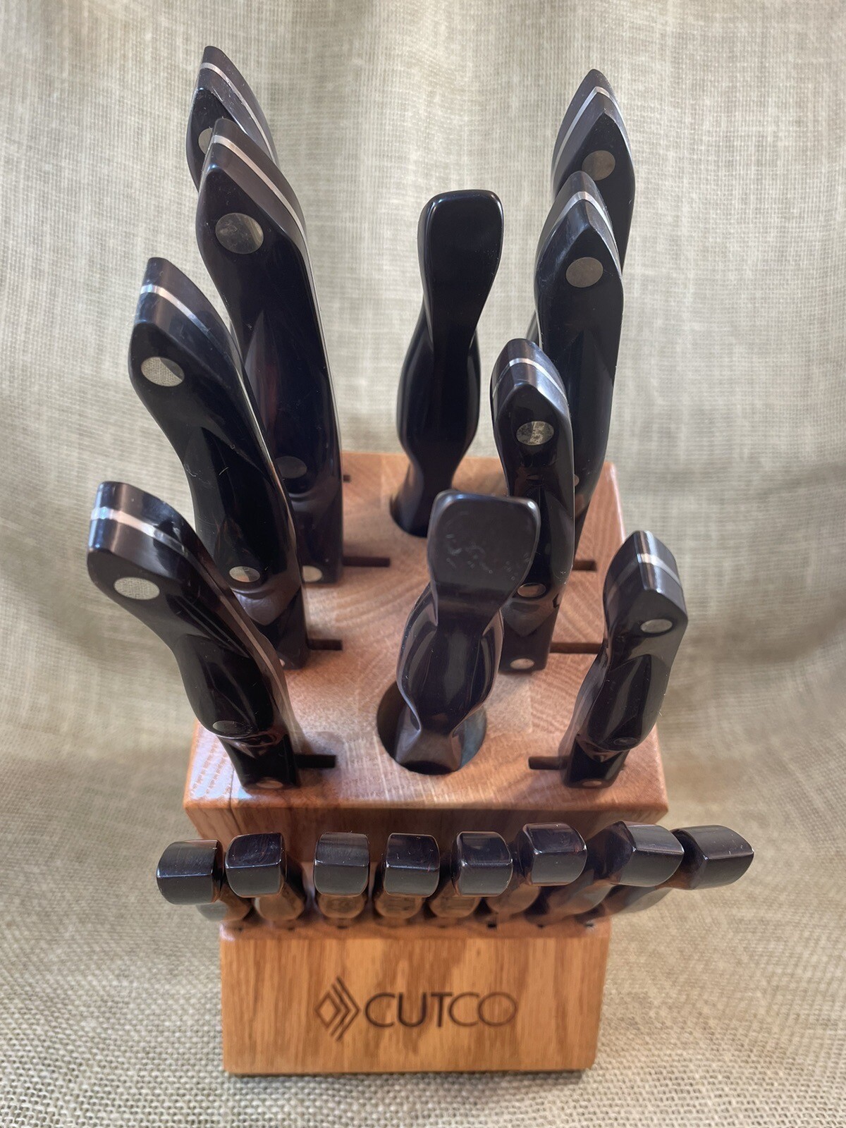 CUTCO Homemaker Plus + 8 Knife Block Set VGUC 2 eBay