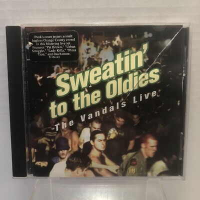 The Vandals CD Live Sweatin' to the Oldies CD Triple X Records Hype Promo Tested